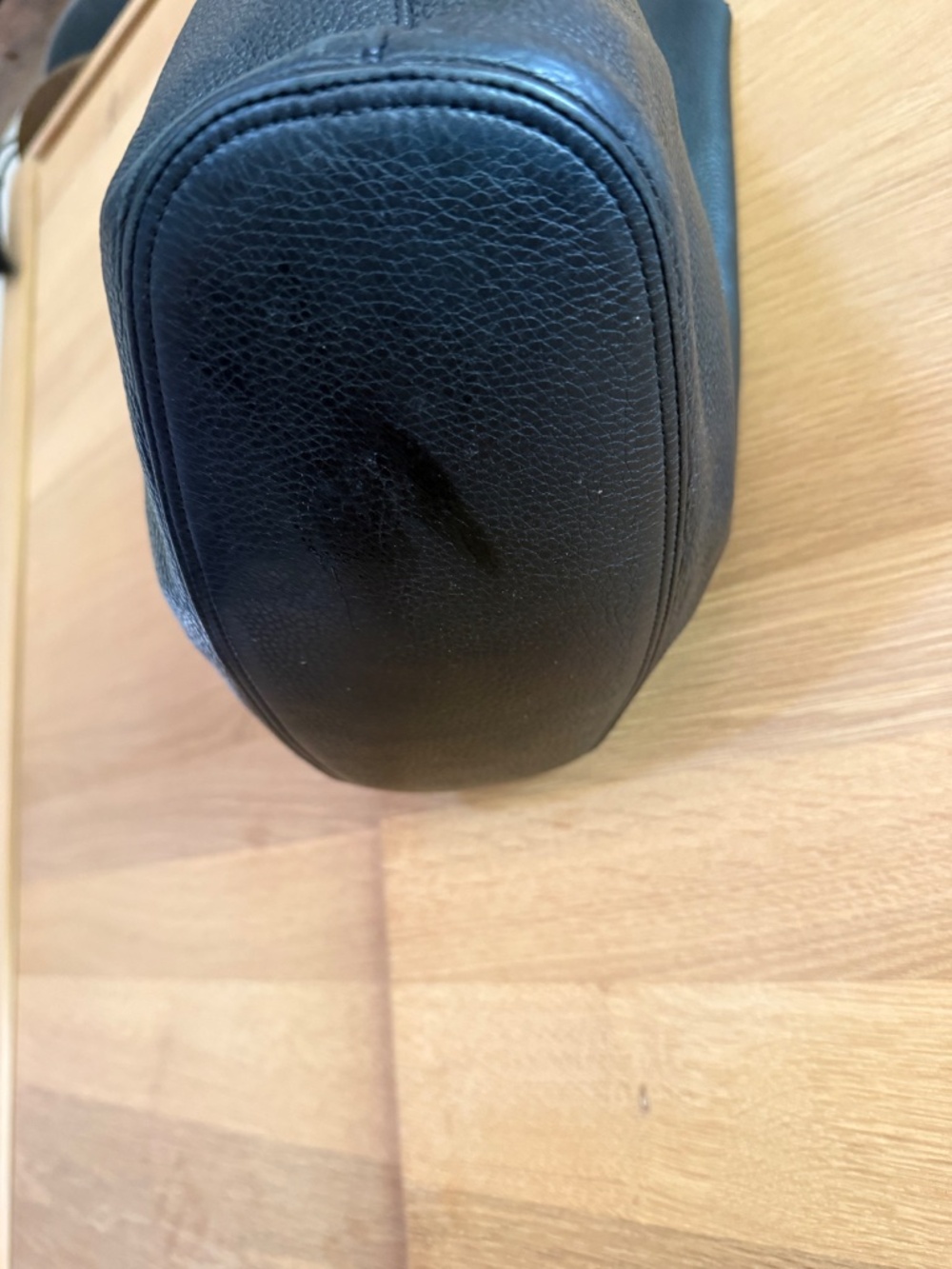 THE ROW Black Pebbled Leather Bucket Bag - Picture 3 of 5